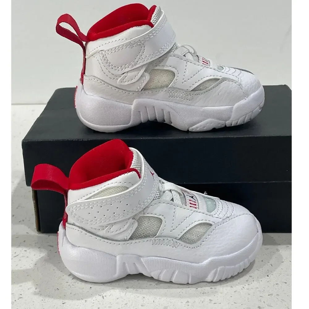 NEW Air Jordan Jumpman Two Trey 4C Toddler White/Red (DQ8433 160)